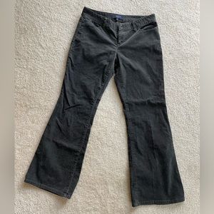 Women’s corduroy jeans, Talbots, grey, 8P, boot cut.